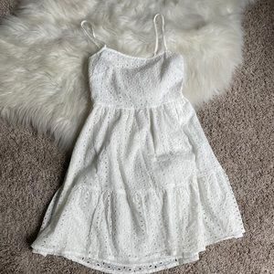 White baby doll dress